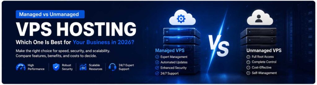 Managed vs Unmanaged VPS Hosting: Best VPS Hosting India Guide 2026