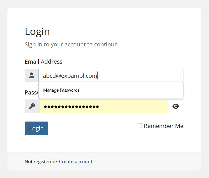 Login